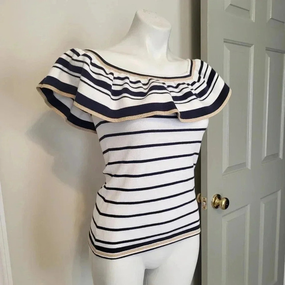 Lilly Pulitzer Perelle Sweater Off The Shoulder Top(XS) - Picture 3 of 11